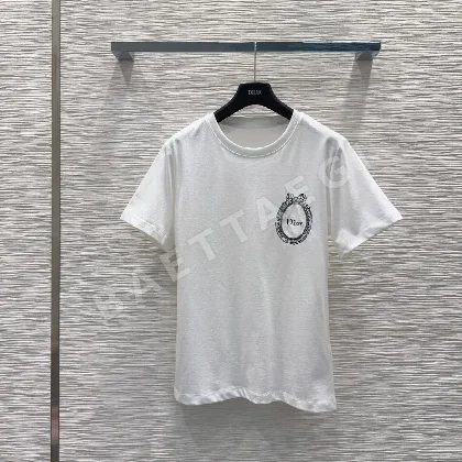 디올 여성 레귤러핏 반팔 티셔츠 54146