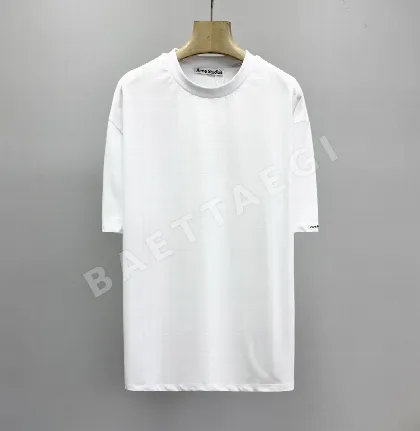 아크네 로고 코튼 오버핏 반팔 티셔츠 남녀공용 41279