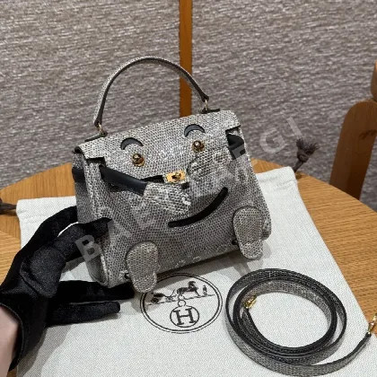 에르메스 켈리 도마뱀가죽 가방 18413