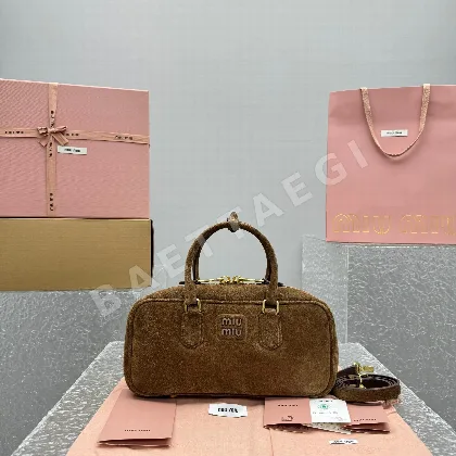 미우미우 스웨이드 토트백 라지 가방 68294