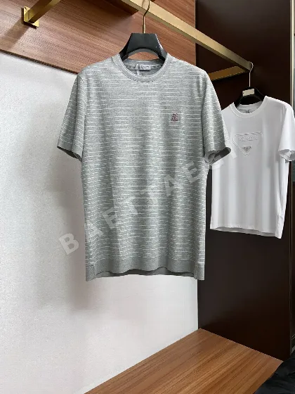 브루넬로쿠치넬리 남성 크루넥 반팔 티셔츠 132355