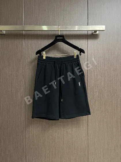 셀린느 남성 여름 캐주얼 자수 반바지