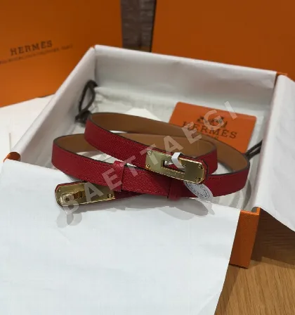 에르메스 켈리 팔라듐 버클 가죽 벨트 177677