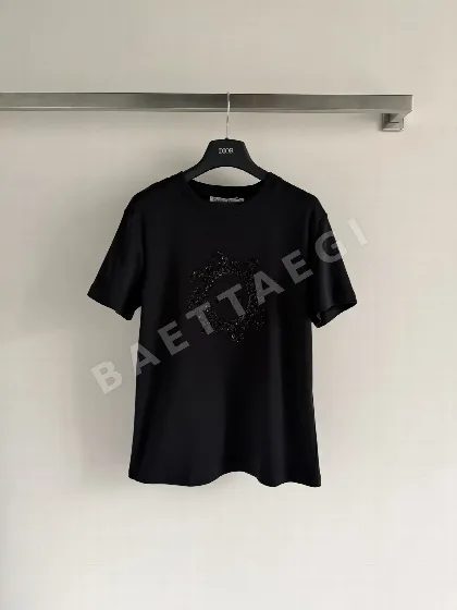 디올 여성 자수 반팔 티셔츠 51608