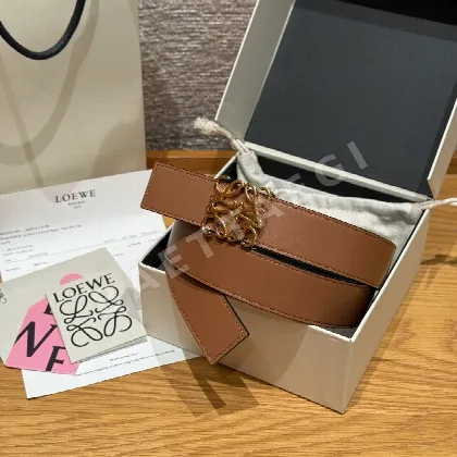 로에베 아나그램 버클 소가죽 양면 벨트 178966