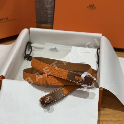 에르메스 켈리 팔라듐 가죽 벨트 176481