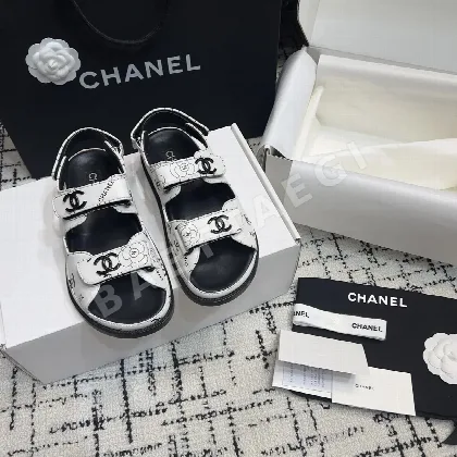 샤넬 더블 C 벨크로 비치 슈즈 94757