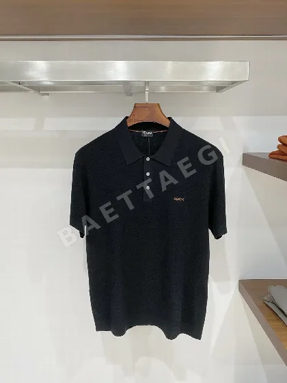 제냐 남성 린넨 혼방 반팔 티셔츠 88342