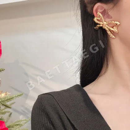 생로랑 사각 원형 미디엄 귀걸이 65510