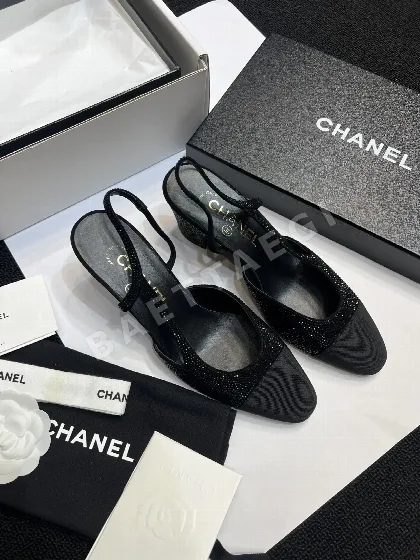 샤넬 크리스탈 장식 슬링백 신발 94753