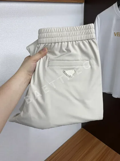 프라다 와이드 레그 남성 코튼 바지 148737
