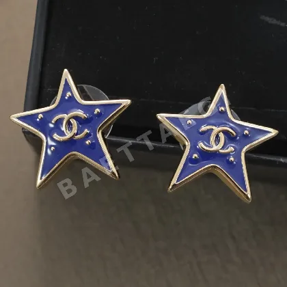 샤넬 스타리 블루 C 스터드 귀걸이 69217