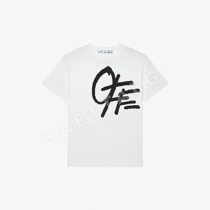오프화이트 남성 반팔 티셔츠 87637
