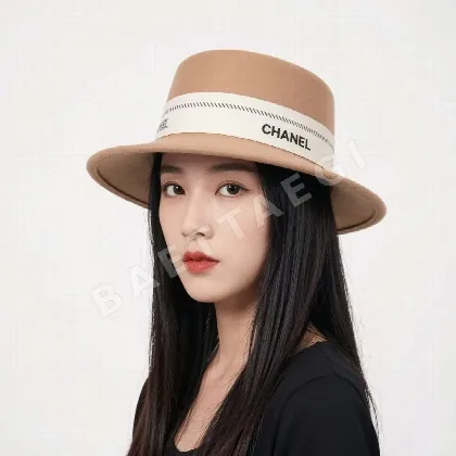 샤넬 캐시미어 플랫 탑 모자 185426