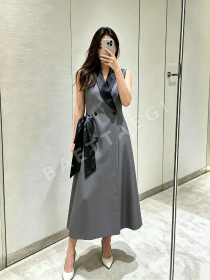 디올 숄카라 더블 버튼 베스트 자켓 163812