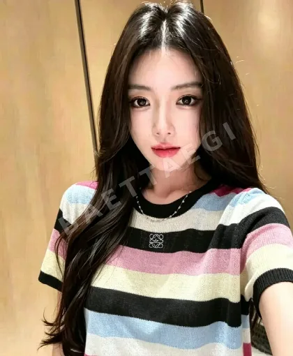 로에베 스트라이프 패턴 울 반팔 스웨터 136763