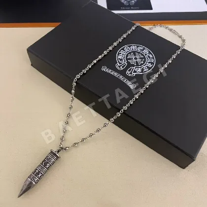 크롬하츠 클래식 크로스 볼 탄환 펜던트 목걸이 126864