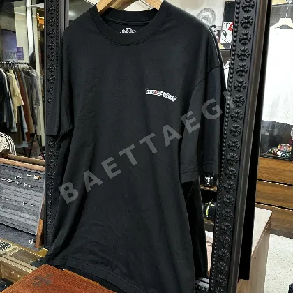 크롬하츠 남성 블랙 화이트 반팔 티셔츠 107829