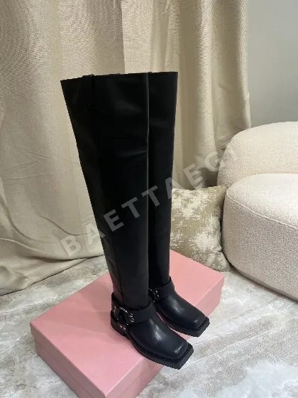 디올 스퀘어 토 모터사이클 부츠 94416