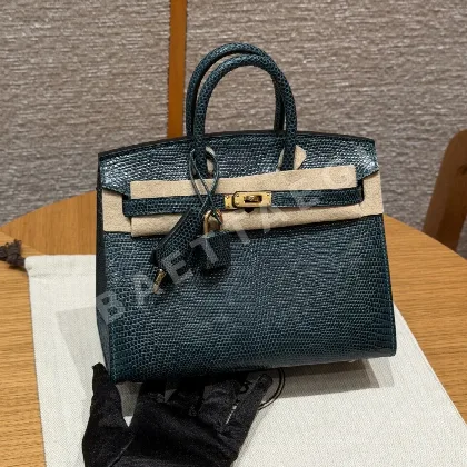 에르메스 버킨 20 도마뱀 가죽 가방 144582