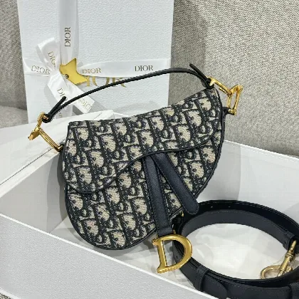 디올 새들백 모노그램 블루 가방 16725