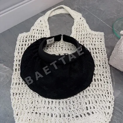 셀린느 레이스 자수 썸머 바이저 모자 83500