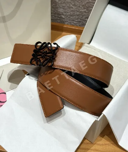 로에베 아나그램 양면 가죽 벨트 179263