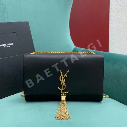 생로랑 가죽 태슬 숄더백 354119