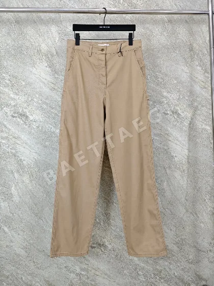 미우미우 카키 코튼 스판 남성 바지 157888