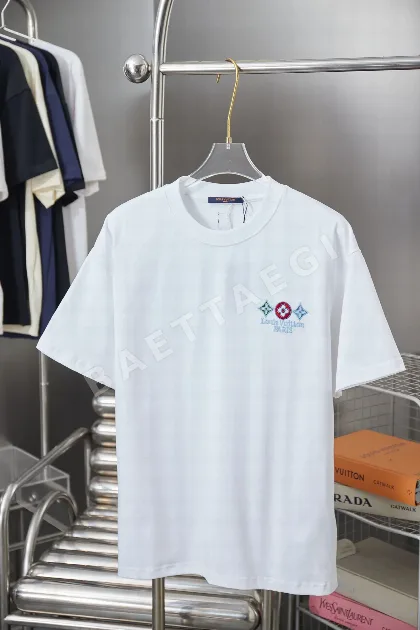 루이비통 LV 자수 반팔 티셔츠 48873