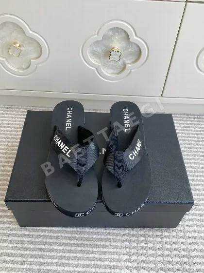 샤넬 웨지 플랫폼 플립플롭 42077