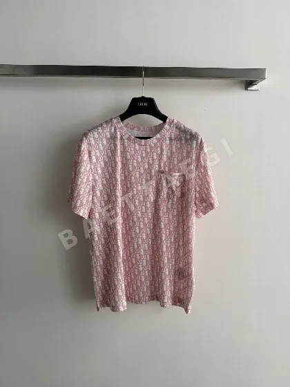 디올 프린트 포켓 반팔 티셔츠 45459
