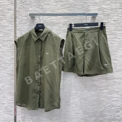 디올 여성 린넨 반바지 세트 54134
