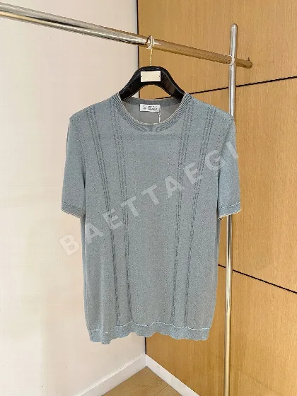 브루넬로쿠치넬리 남성 아세테이트 혼방 반팔 티셔츠 88424