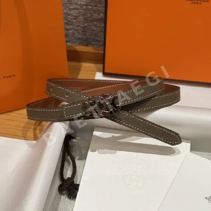 에르메스 JD350 양면 가죽 슬림 벨트 175735