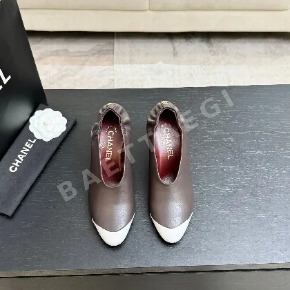 샤넬 금속 더블 C 로고 메리제인 슈즈 캣힐 98633