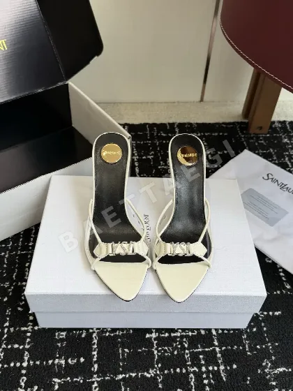 생로랑 YSL 큐빅 버클 하이힐 41718