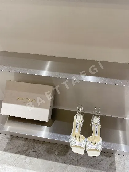 지미추 큐빅 장식 힐 신발 8042