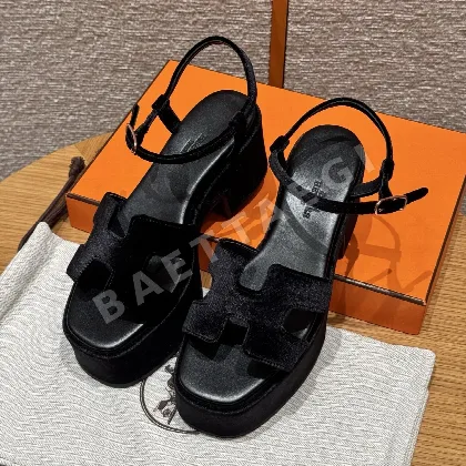 에르메스 잼30 샌들 블랙 스웨이드 165552