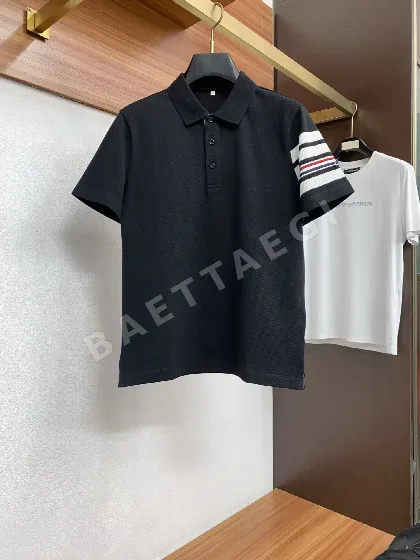 톰브라운 남성 코튼 피케 메시 반팔 티셔츠 50276