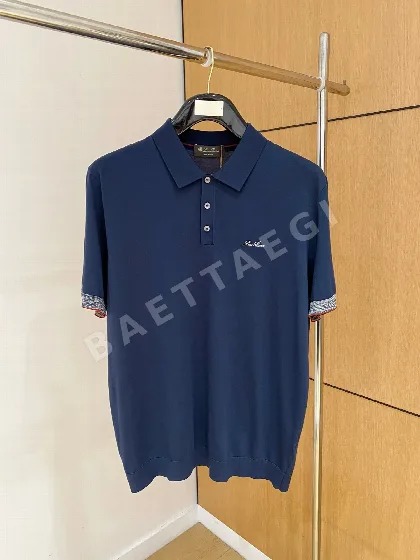 로로피아나 남성 니트 반팔 티셔츠 88364
