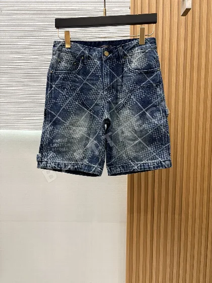 루이비통 데님 슬림핏 남성 반바지 65794