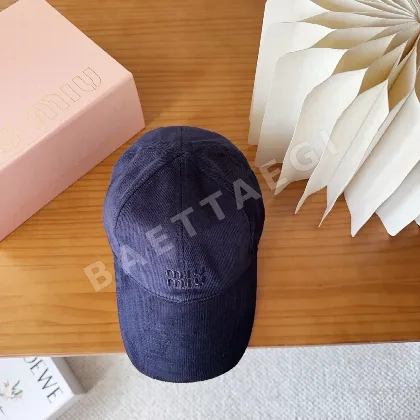 미우미우 코듀로이 야구모자 81370