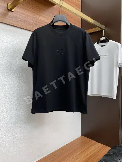 디올 남성 장섬유 코튼 반팔 티셔츠 47242