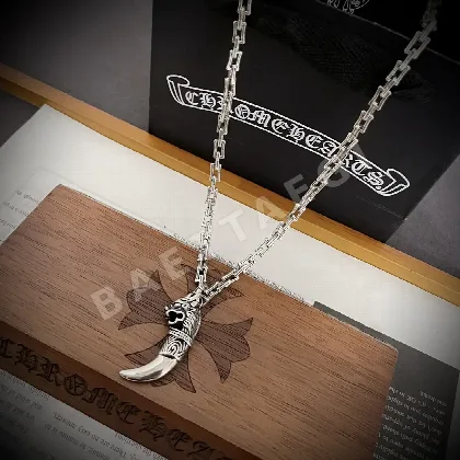 크롬하츠 레트로 뱀부 드래곤 헤드 목걸이 126829