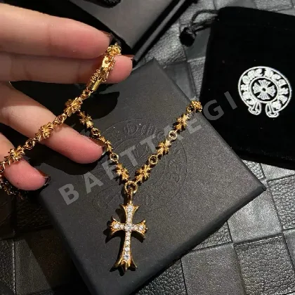 크롬하츠 골드 장식 목걸이 125497