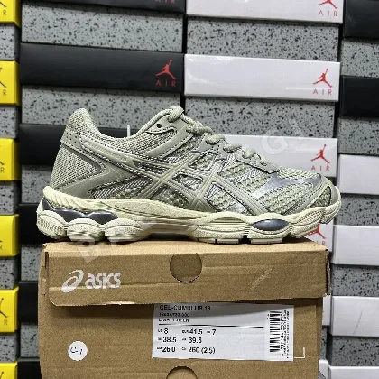 아식스 [WZ] 젤 큐뮬러스 16 1203A733-300 200409 Asics Gel-Cumulus 16 Dried Leaf Green