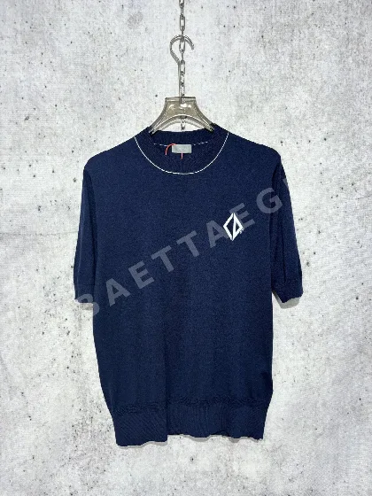 디올 로고 프린트 남성 크루넥 반팔 티셔츠 47226