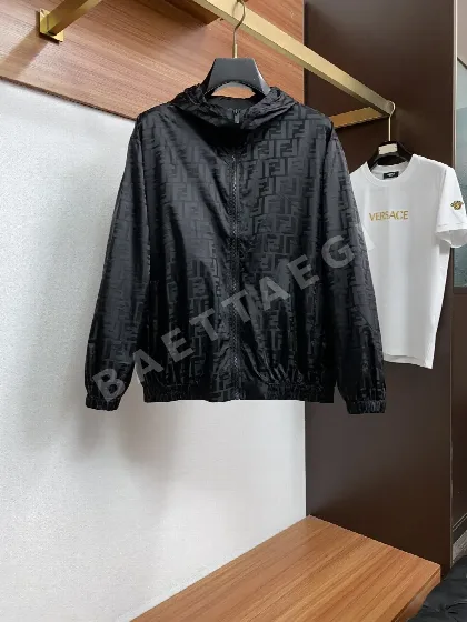펜디 컬러 블록 남성 자켓