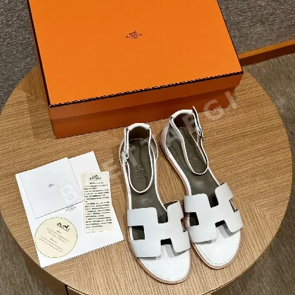 에르메스 산토리니 샌들 퓨어 화이트 8552